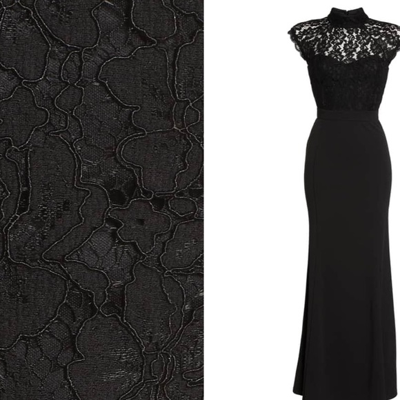 Lulus Lace Bodice Mermaid Gown size XS black - Picture 3 of 8